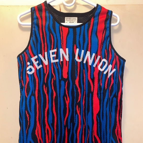 7 union brooklyn jersey size: medium worn once used